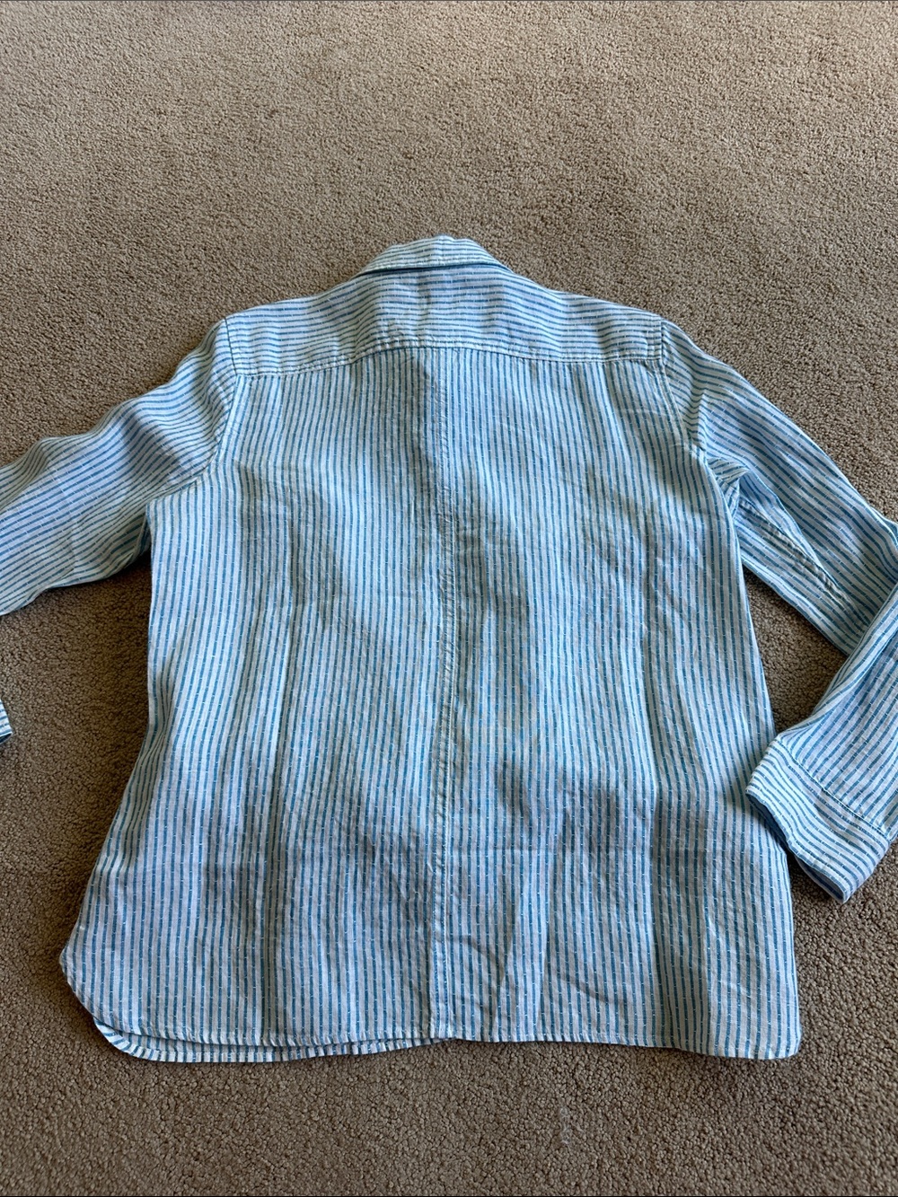Talbots linen button up ahirt - Picture 7 of 7